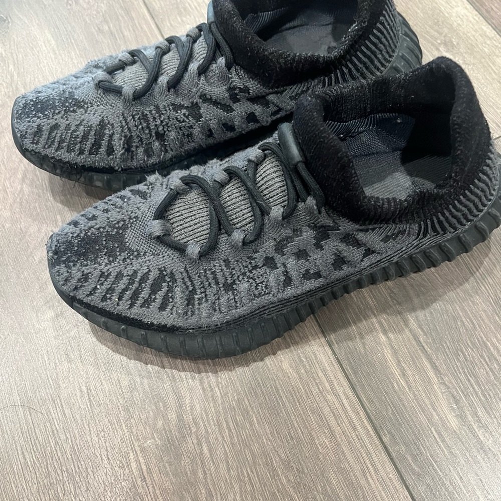Black and Gray Knit Sneakers